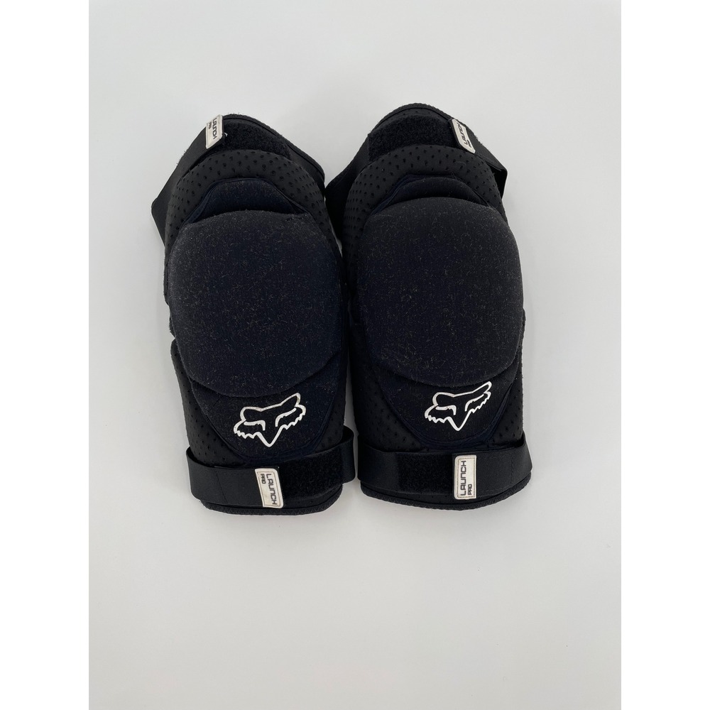Fox Racing Launch Pro Knee Pads S M Black MTB Mountain Bike Cycling Guards Pair
